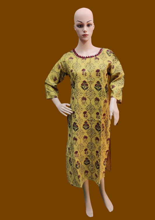 Cotton Flex Printed Kurti-1003