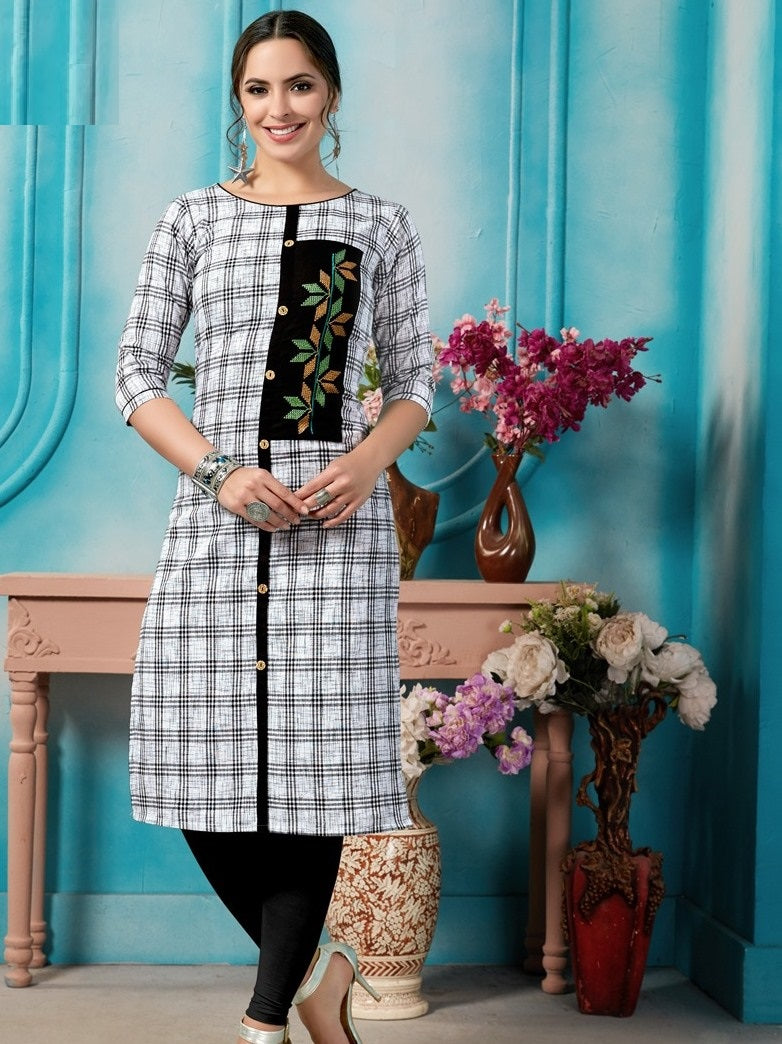 Handloom Cotton Kurti-5005