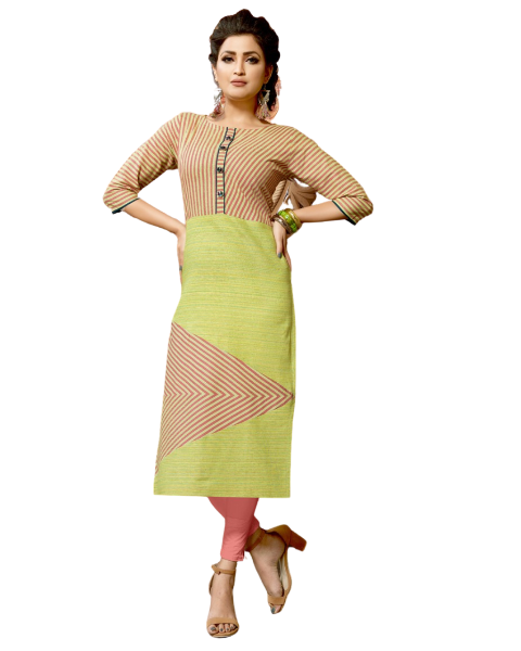 Handloom Cotton Green Kurti