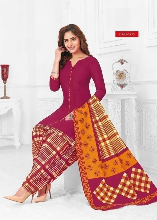 Cotton Fully Stitched Suit - 1215