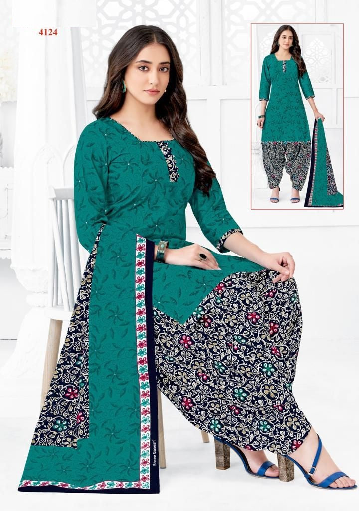 Cotton Fully Stitched Suit - 4124