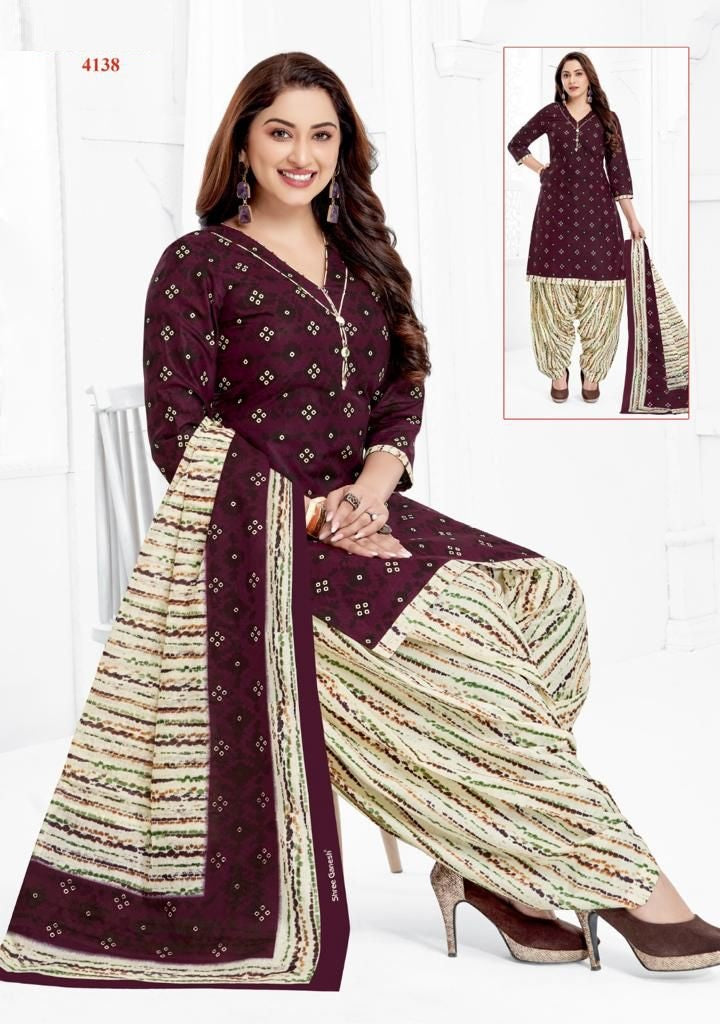 Cotton Fully Stitched Suit - 4138