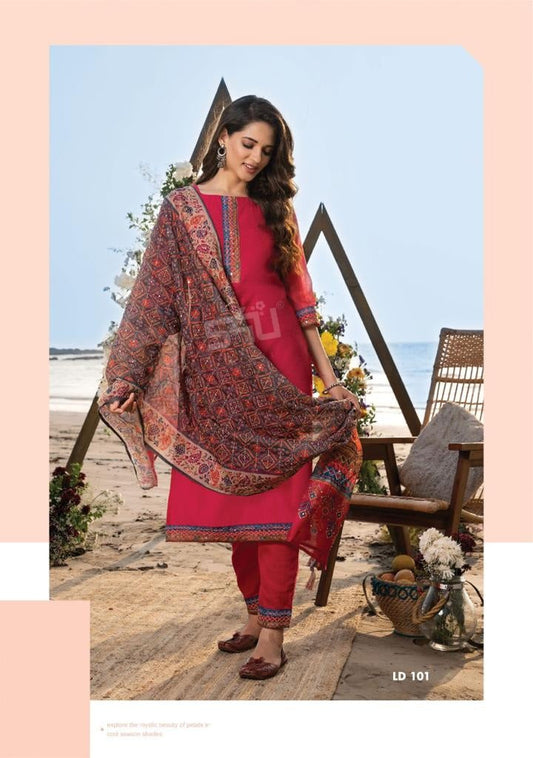 Rani Pink Soft Silk Suit